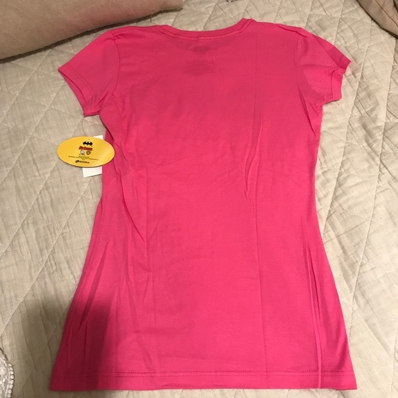 🟣🟣🦇 Pink Batman Tee Shirt - Picture 3 of 6